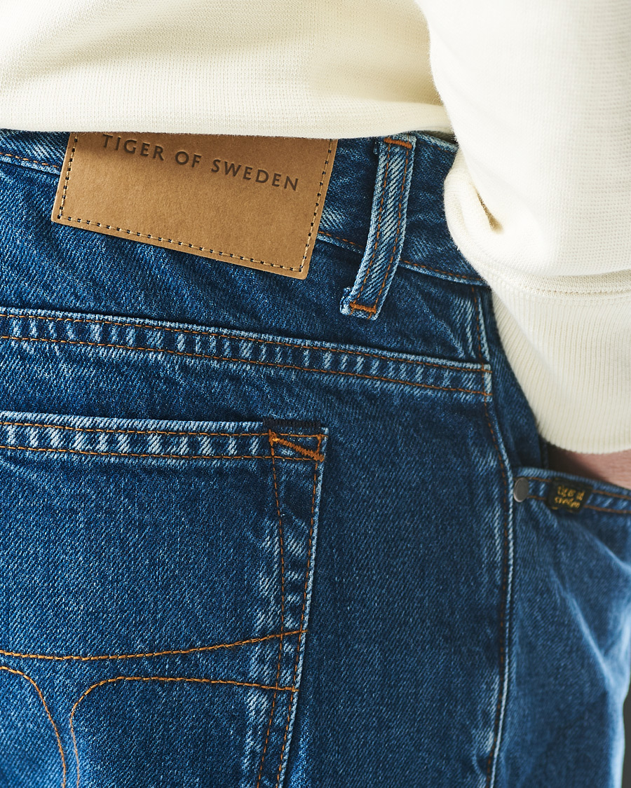 Herren | Shorts | Tiger of Sweden | Kylian Jeans Shorts Royal Blue