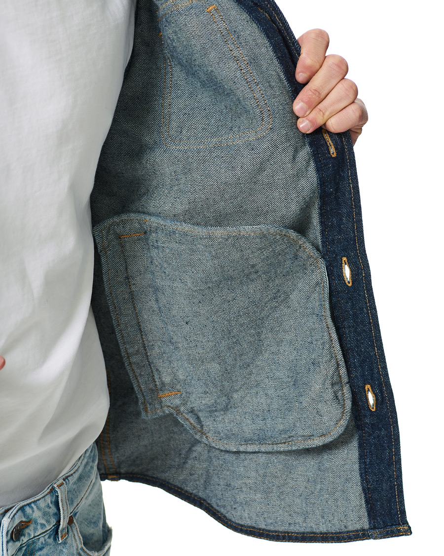Herren | Jacken | Tiger of Sweden | Get Organic Cotton Denim Jacket Midnight Blue