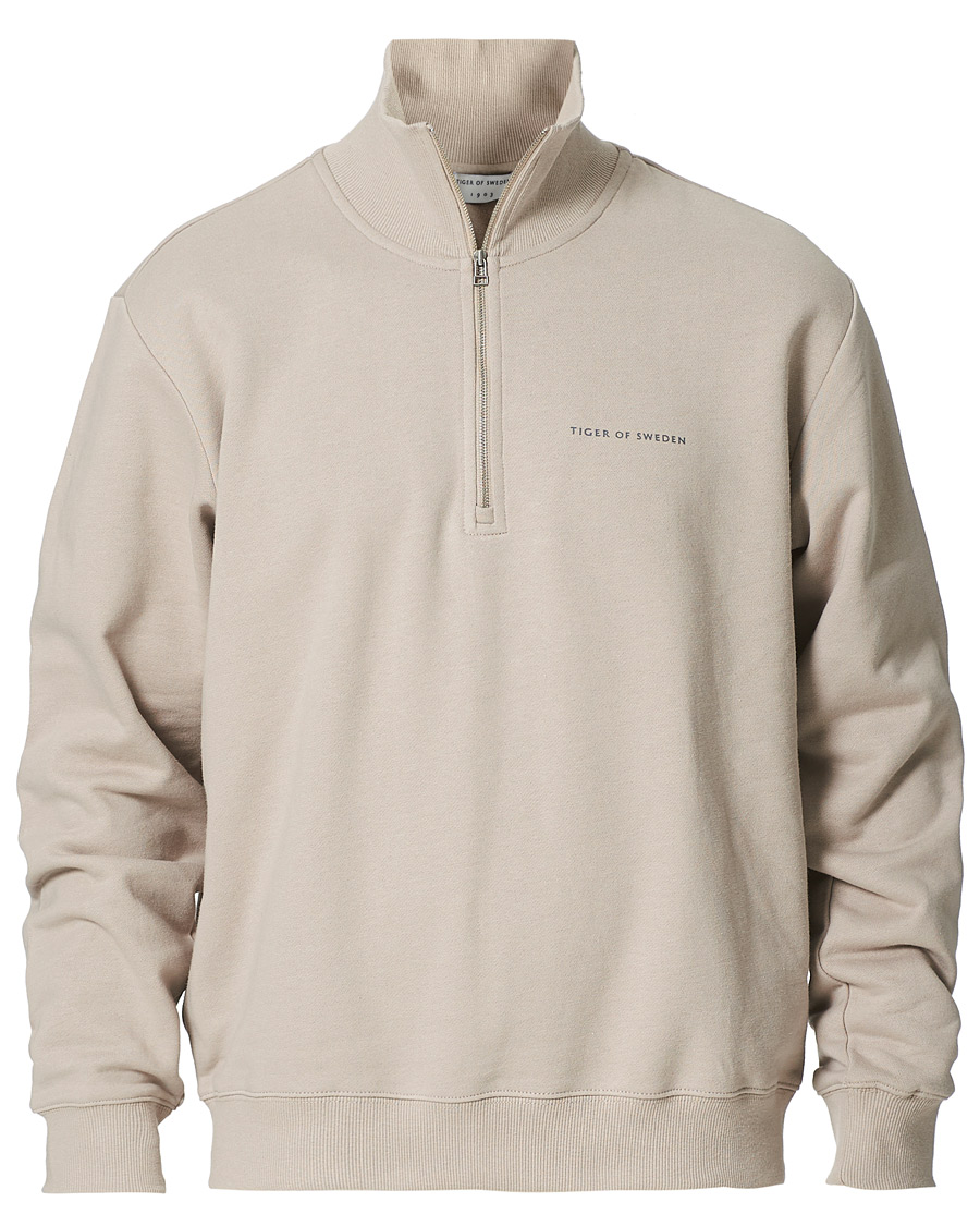 Herren | Pullover | Tiger of Sweden | Marlon Half Zip Sweater Dove Grey