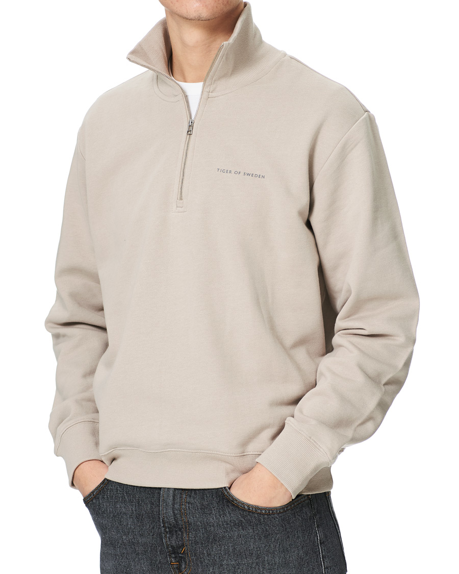Herren | Pullover | Tiger of Sweden | Marlon Half Zip Sweater Dove Grey