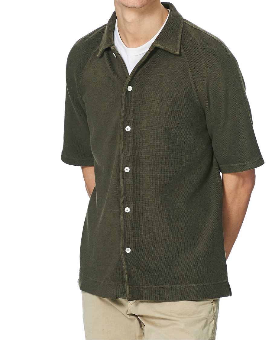 Herren | Poloshirts | Massimo Alba | Japanese Terry Polo Military