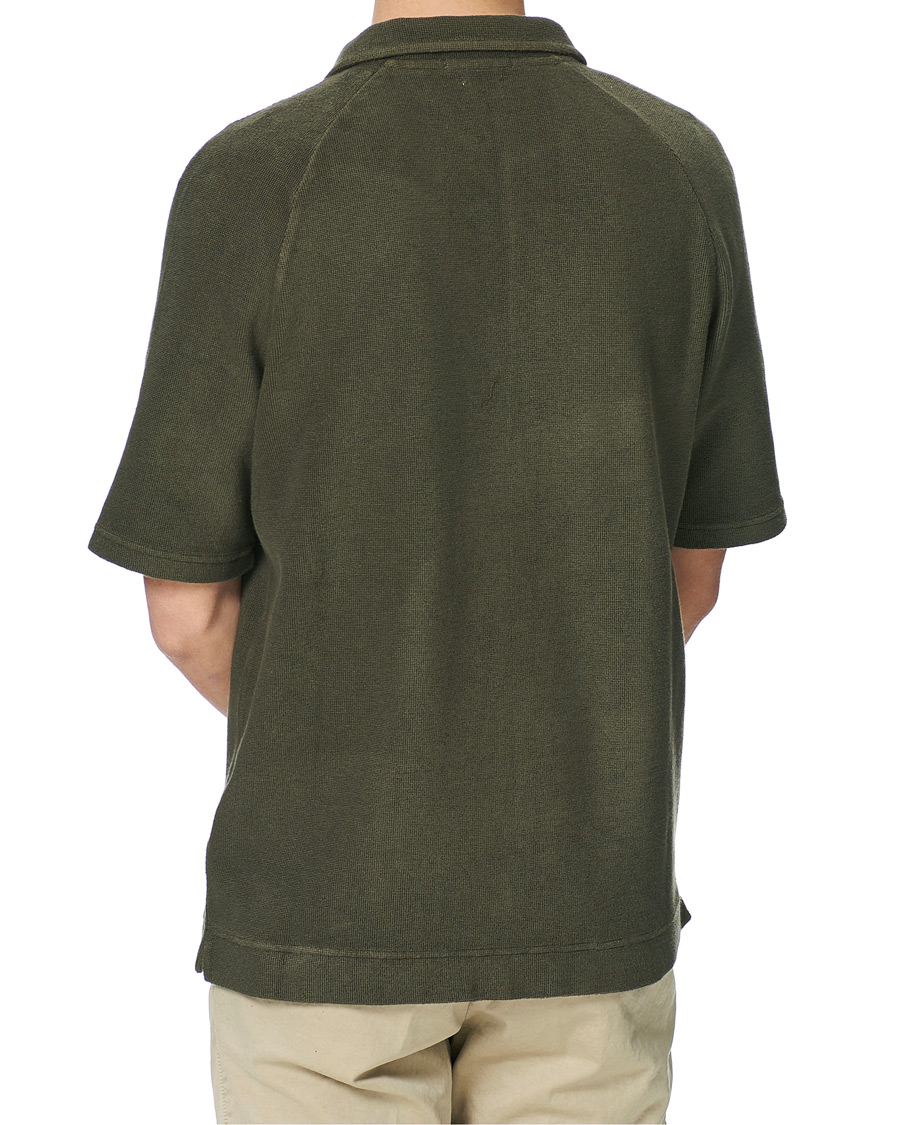 Herren | Poloshirts | Massimo Alba | Japanese Terry Polo Military