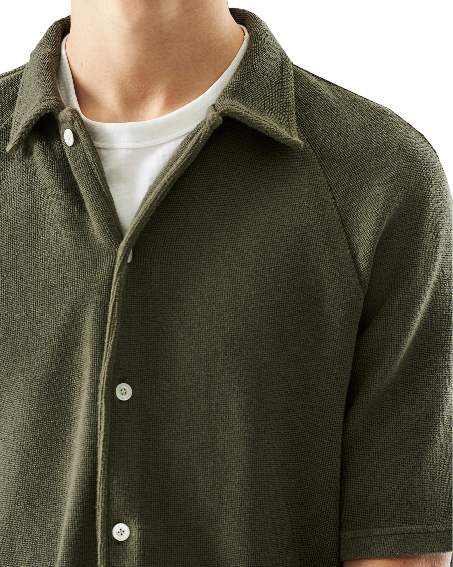 Herren | Poloshirts | Massimo Alba | Japanese Terry Polo Military