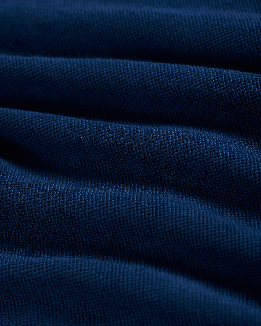 Herren | Pullover | Massimo Alba | Japanese Terry Long Sleeve Polo Navy