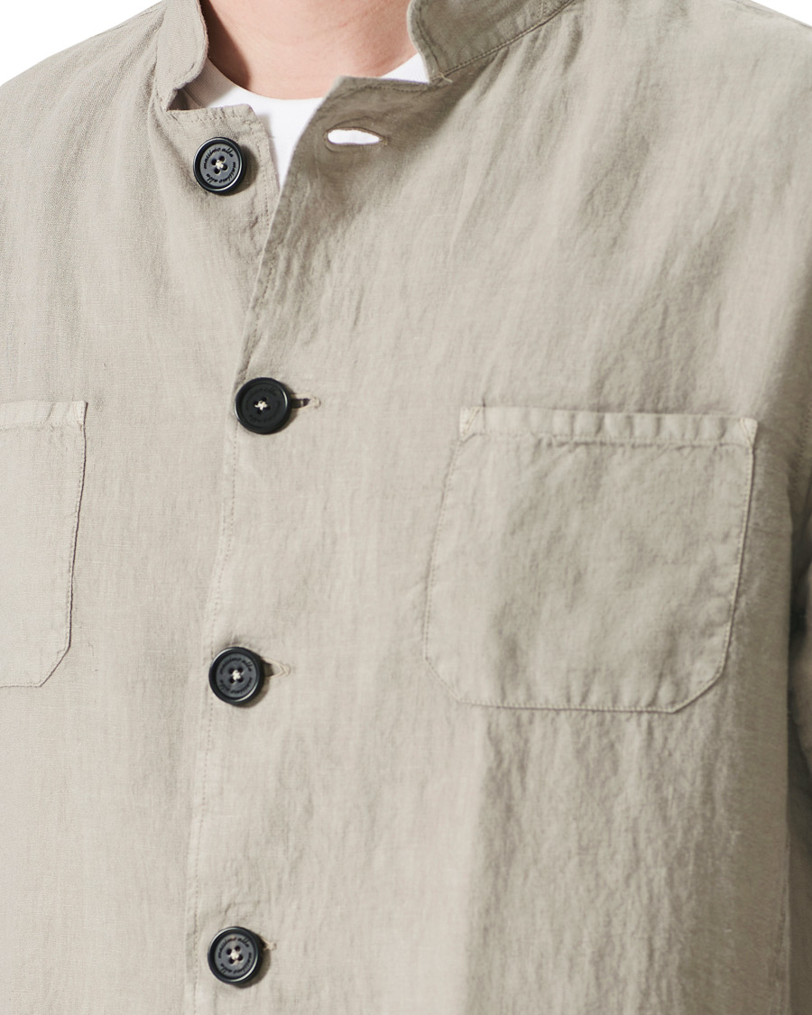 Herren | Hemden | Massimo Alba | Cina Linen Overshirt Walnut