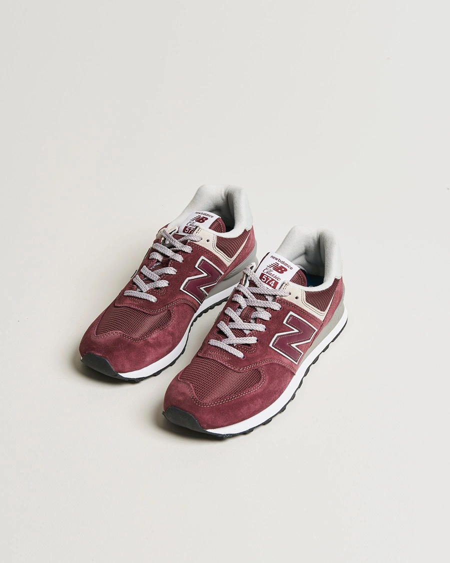 Herren | Wildlederschuhe | New Balance | 574 Sneakers Burgundy