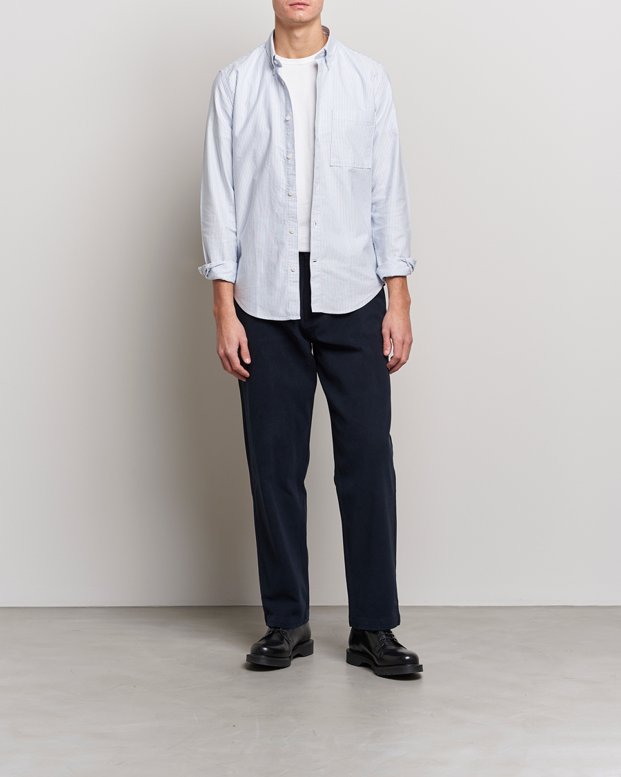 Herren | Hemden | NN07 | Arne Button Down Oxford Shirt Blue/White