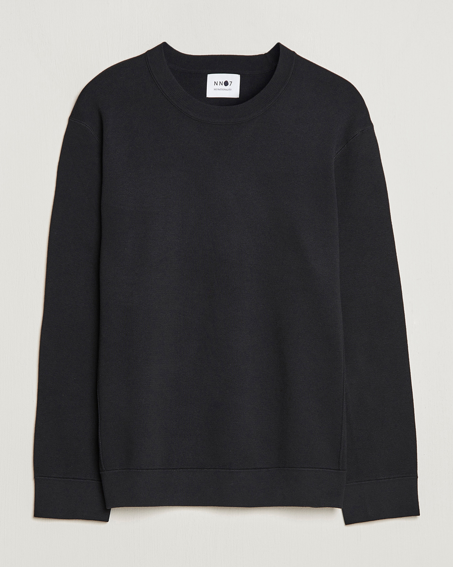 Herren | Pullover | NN07 | Luis Knitted Crew Neck Sweater Black