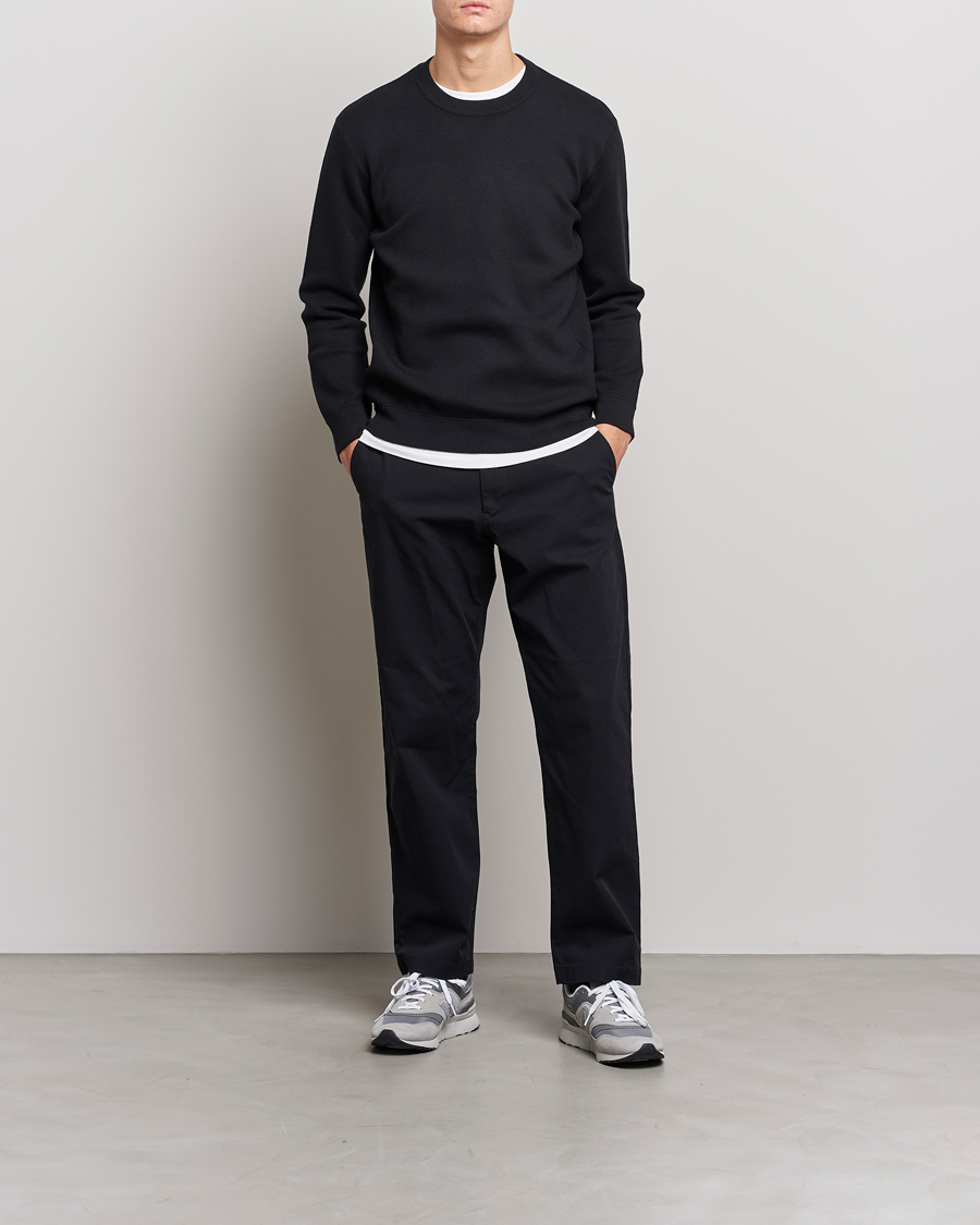 Herren | Pullover | NN07 | Luis Knitted Crew Neck Sweater Black