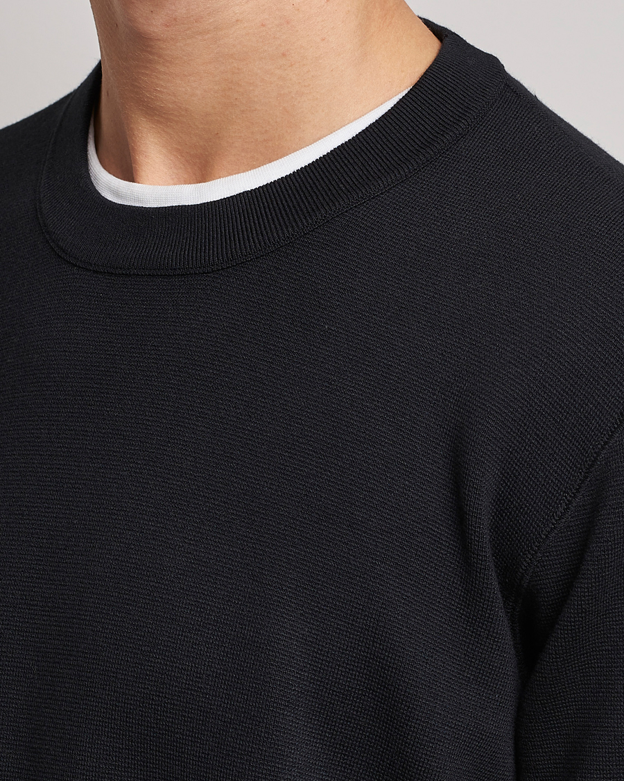 Herren | Pullover | NN07 | Luis Knitted Crew Neck Sweater Black