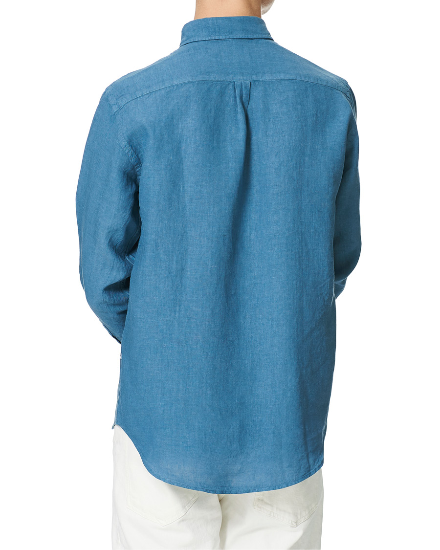 Herren | Hemden | NN07 | Levon Linen Shirt Blue