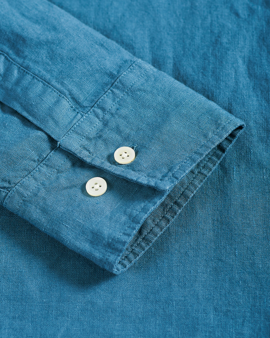 Herren | Hemden | NN07 | Levon Linen Shirt Blue