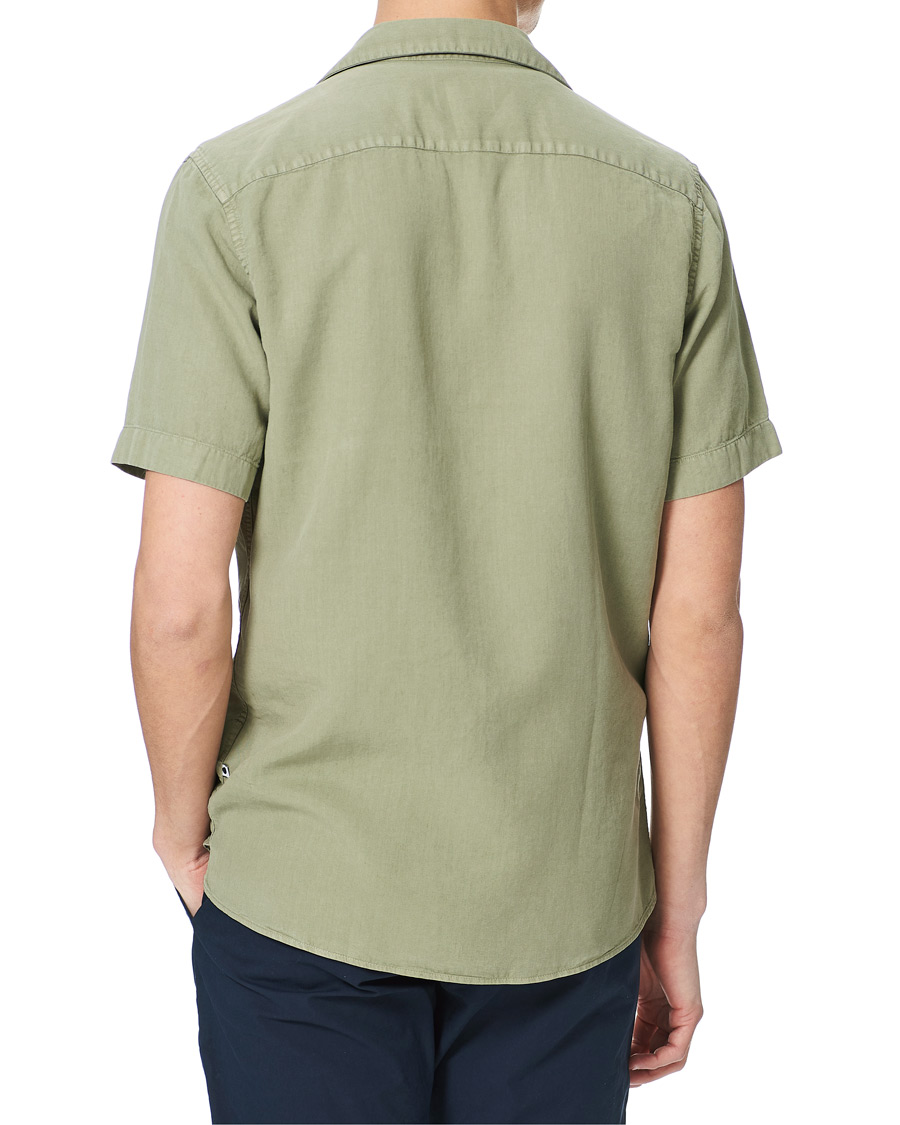 Herren | Hemden | NN07 | Miyagi Resort Collar Short Sleeve Shirt Oil Green
