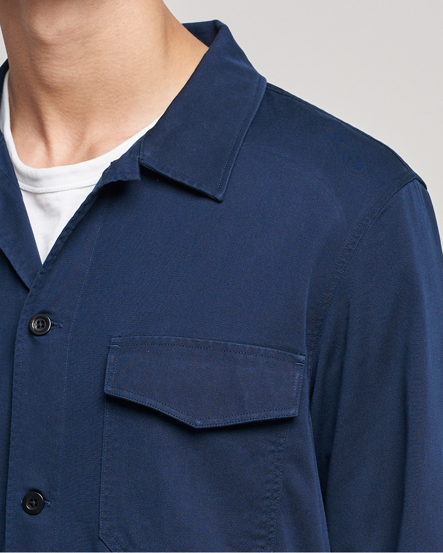 Herren | Hemden | NN07 | Bernard Tencel Overshirt Navy