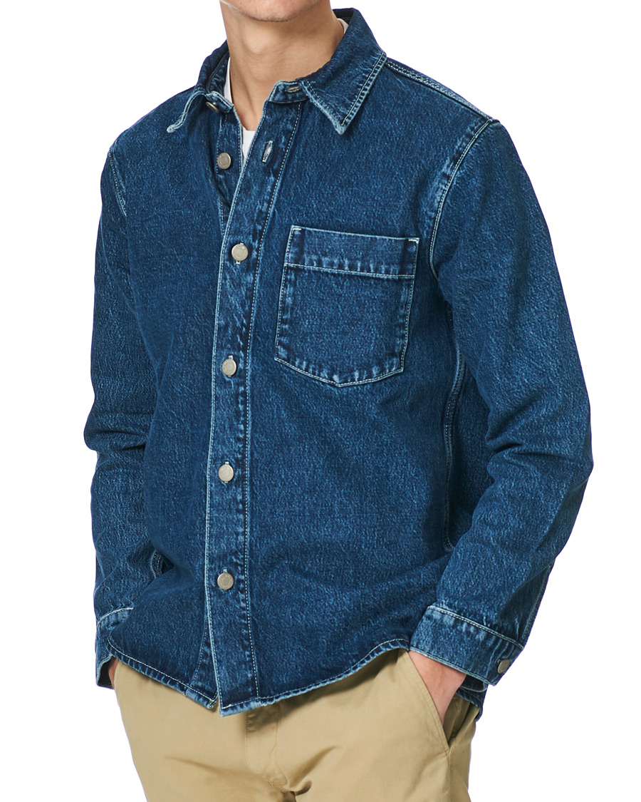 Herren | Hemden | NN07 | Peter Denim Overshirt Dark Blue