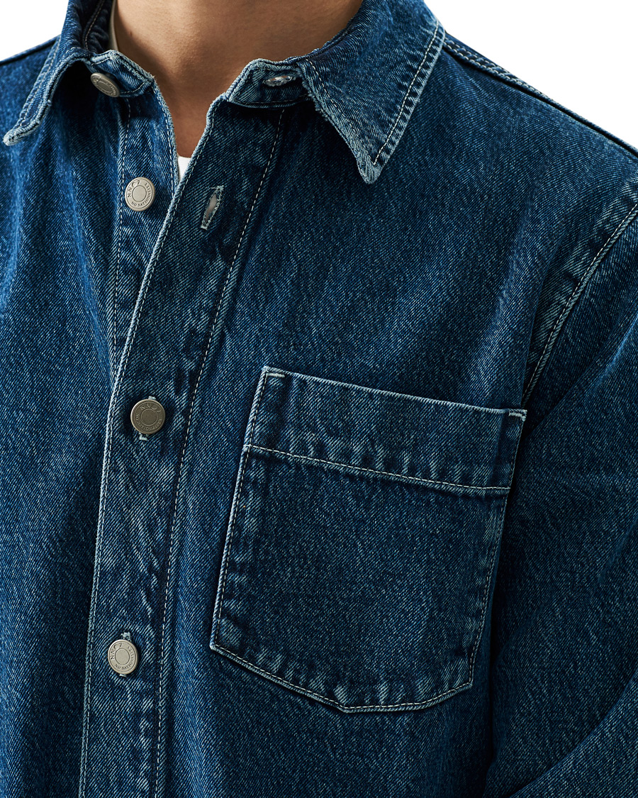 Herren | Hemden | NN07 | Peter Denim Overshirt Dark Blue