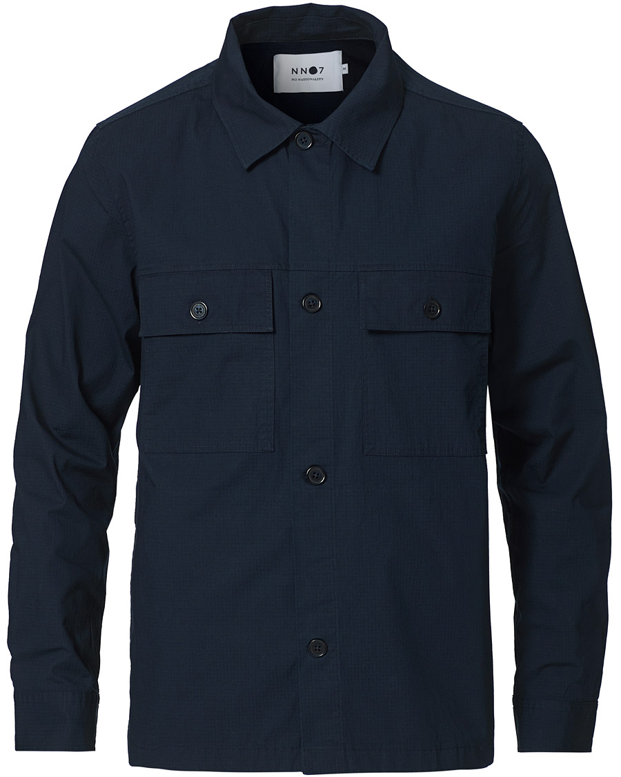 Herren | Hemden | NN07 | Wilas Ripstop Overshirt Navy