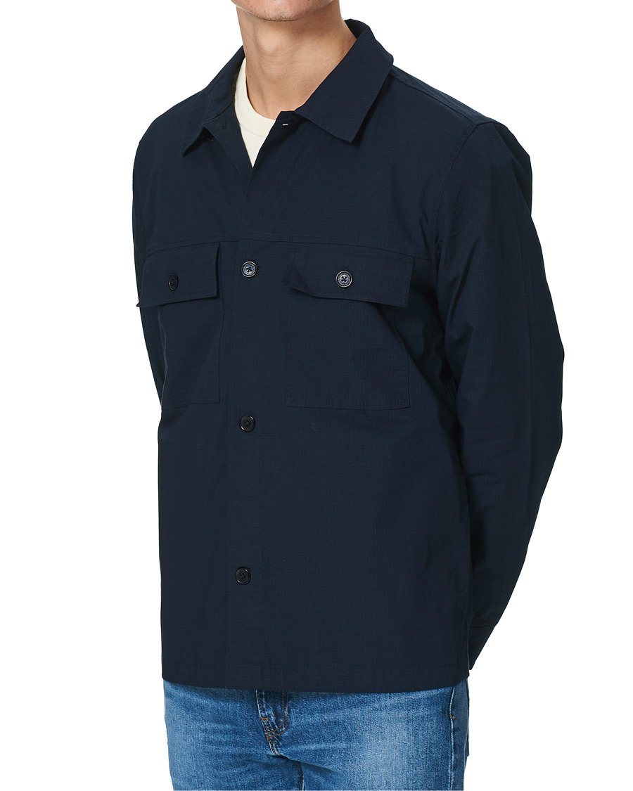 Herren | Hemden | NN07 | Wilas Ripstop Overshirt Navy