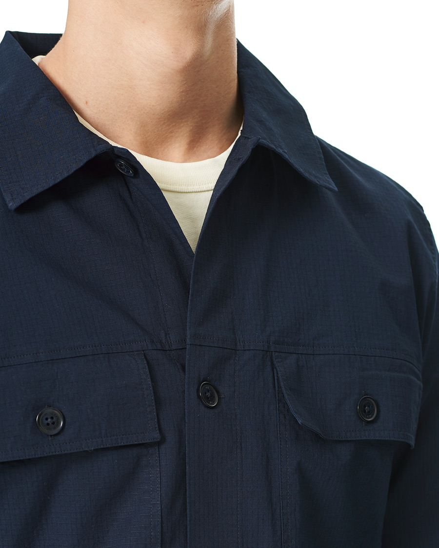 Herren | Hemden | NN07 | Wilas Ripstop Overshirt Navy