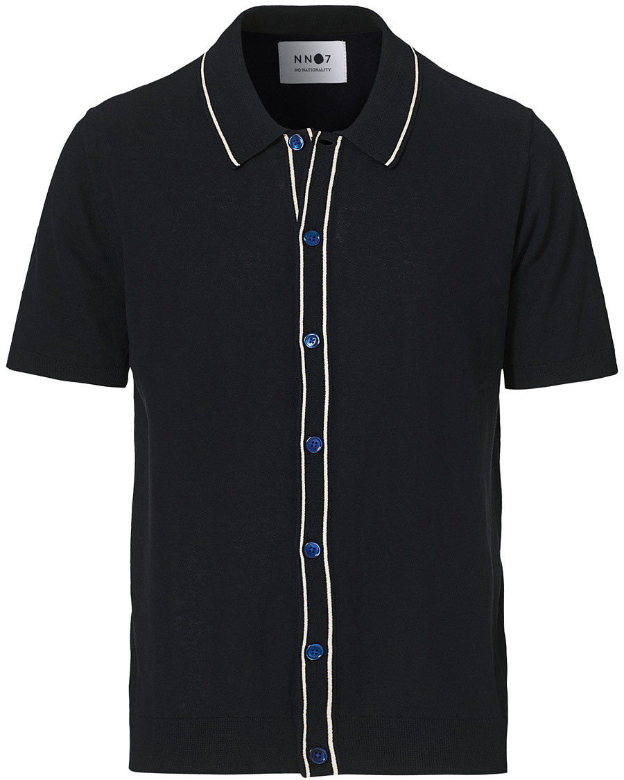 Herren | Poloshirts | NN07 | Nolan Knitted Polo Navy