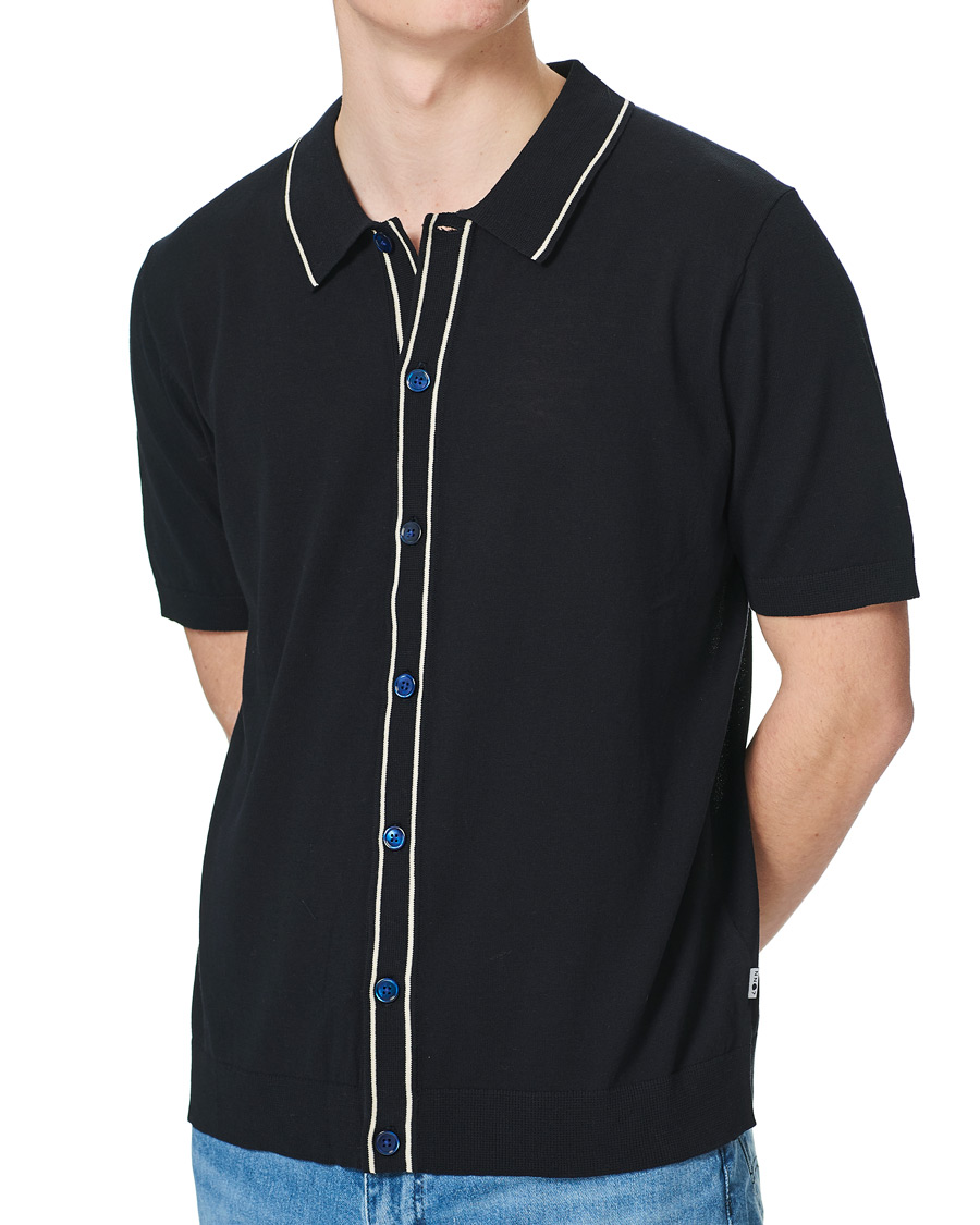 Herren | Poloshirts | NN07 | Nolan Knitted Polo Navy