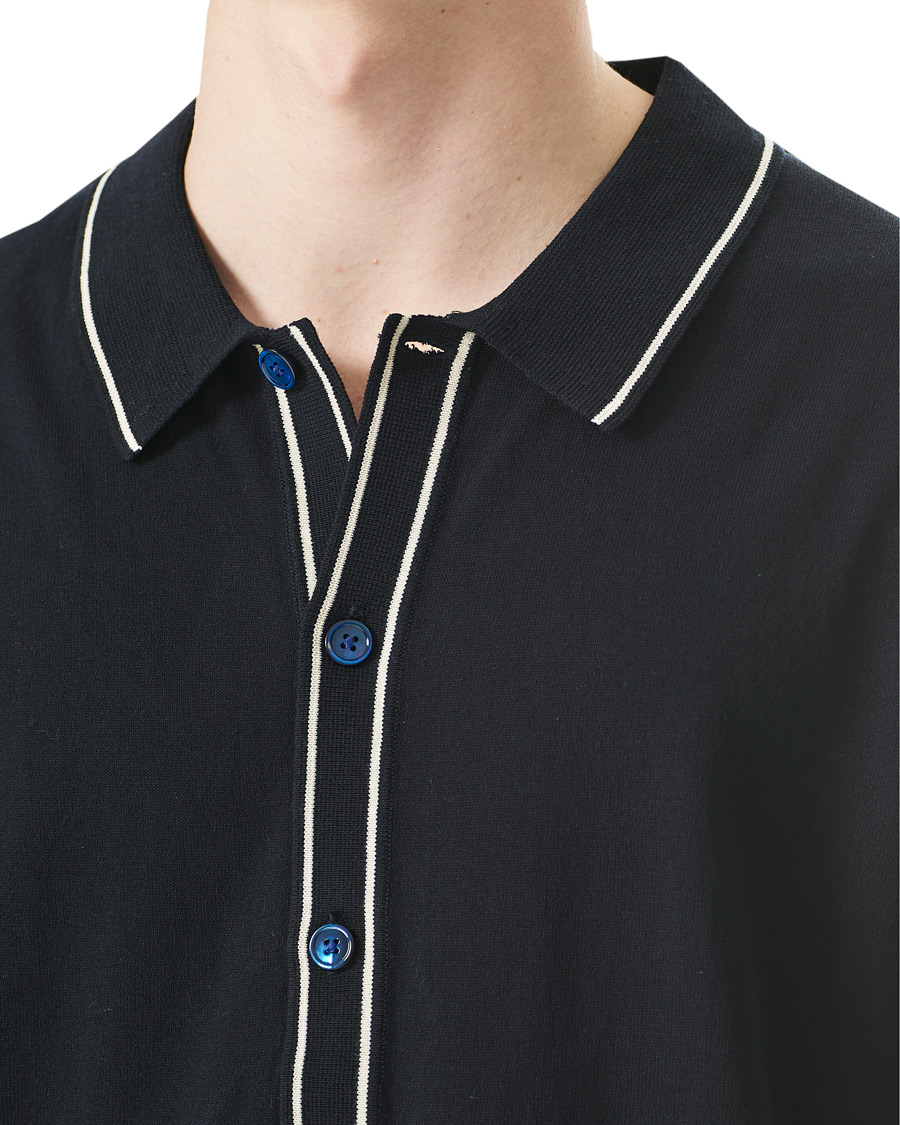 Herren | Poloshirts | NN07 | Nolan Knitted Polo Navy