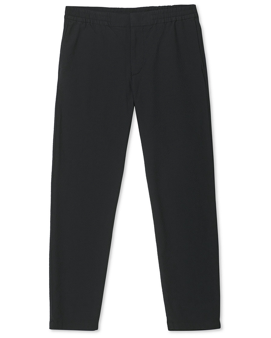 Herren | Hosen | NN07 | Foss Seersucker Drawstring Pants Black