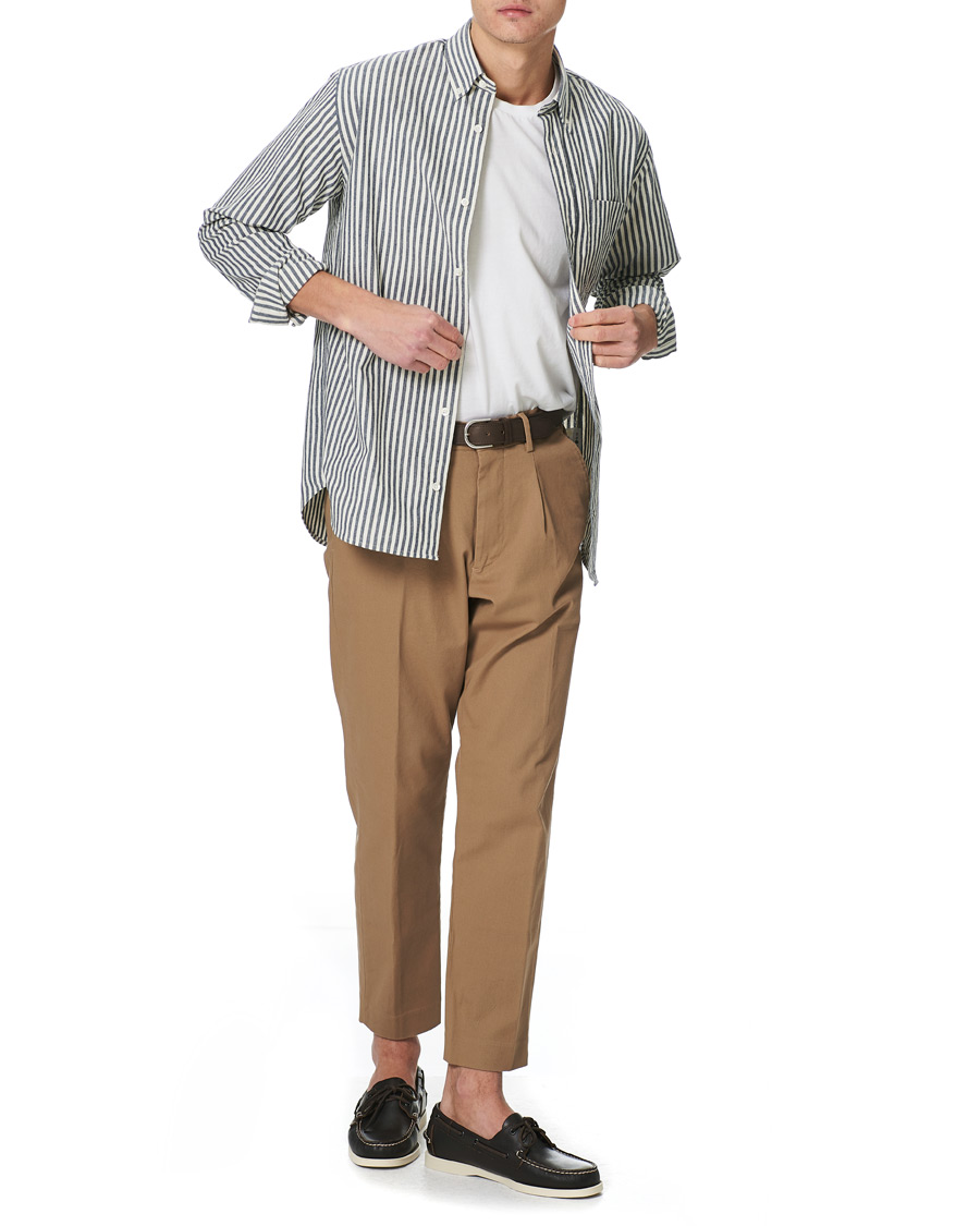 Herren | Hemden | NN07 | Levon Button Down Seersucker Shirt Blue/White
