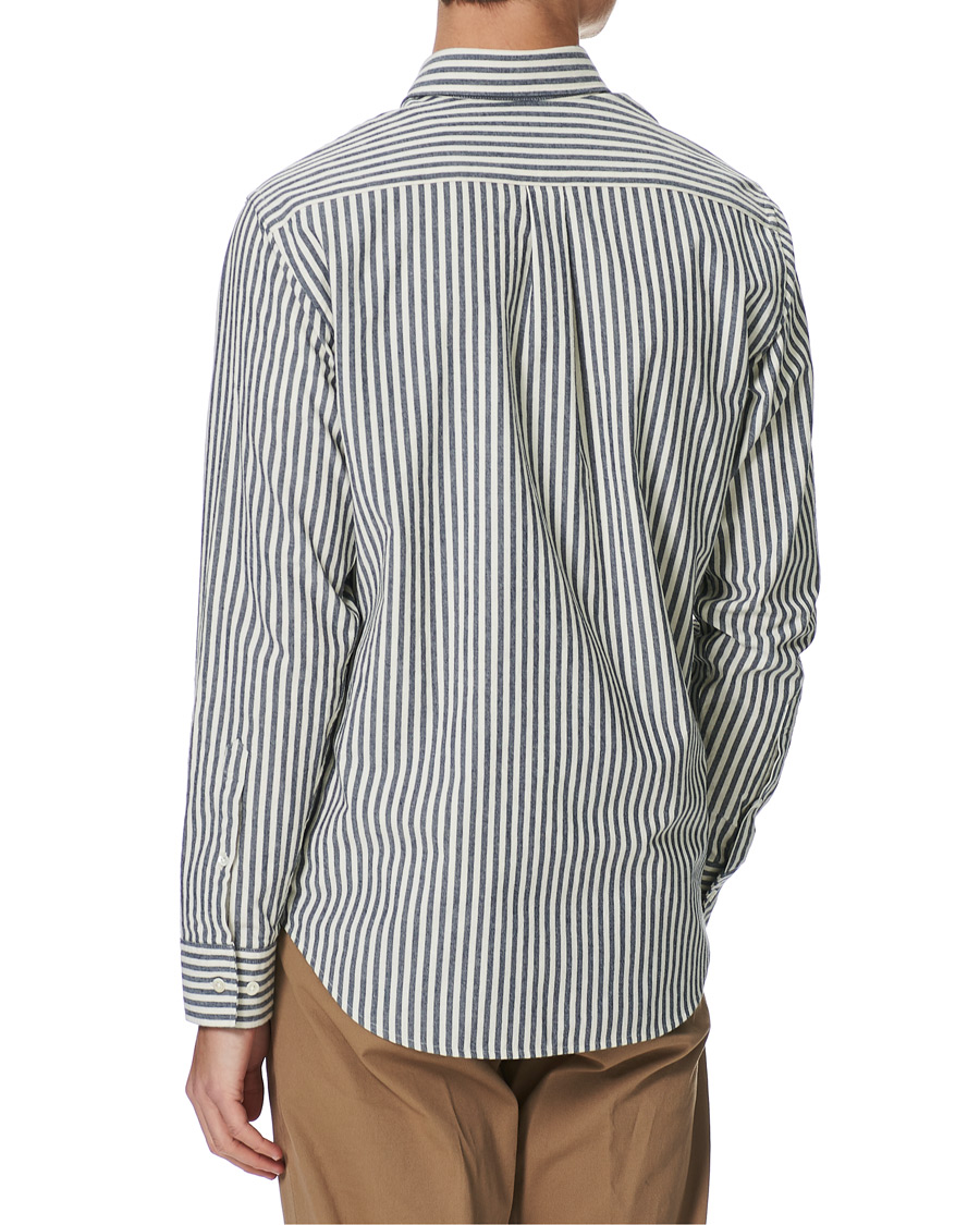 Herren | Hemden | NN07 | Levon Button Down Seersucker Shirt Blue/White