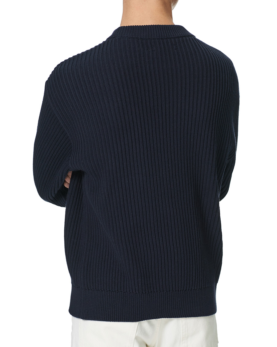 Herren | Pullover | Nudie Jeans | Frank Chunky Rib Sweater Navy