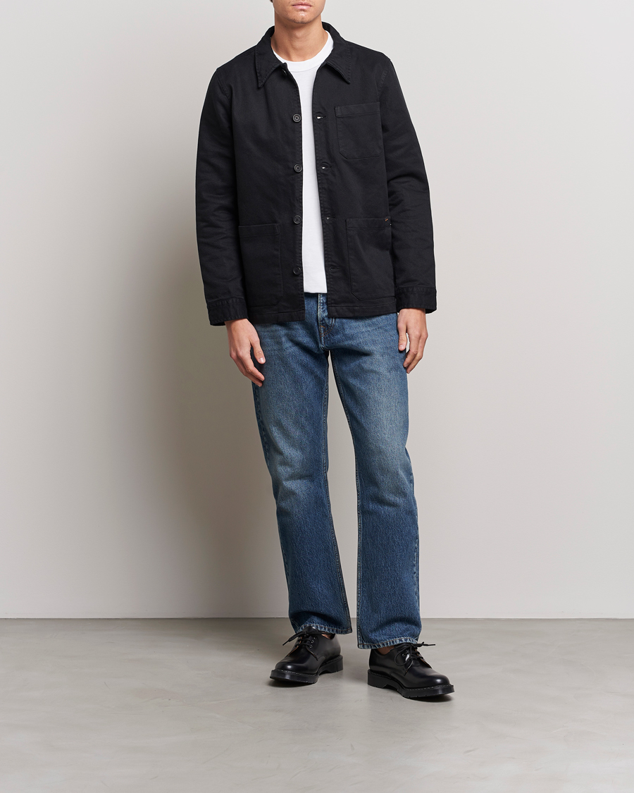 Herren | Hemden | Nudie Jeans | Barney Worker Overshirt Black