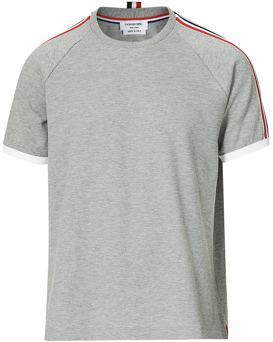 Herren | T-Shirts | Thom Browne | Raglan Sleeve T-Shirt Light Grey