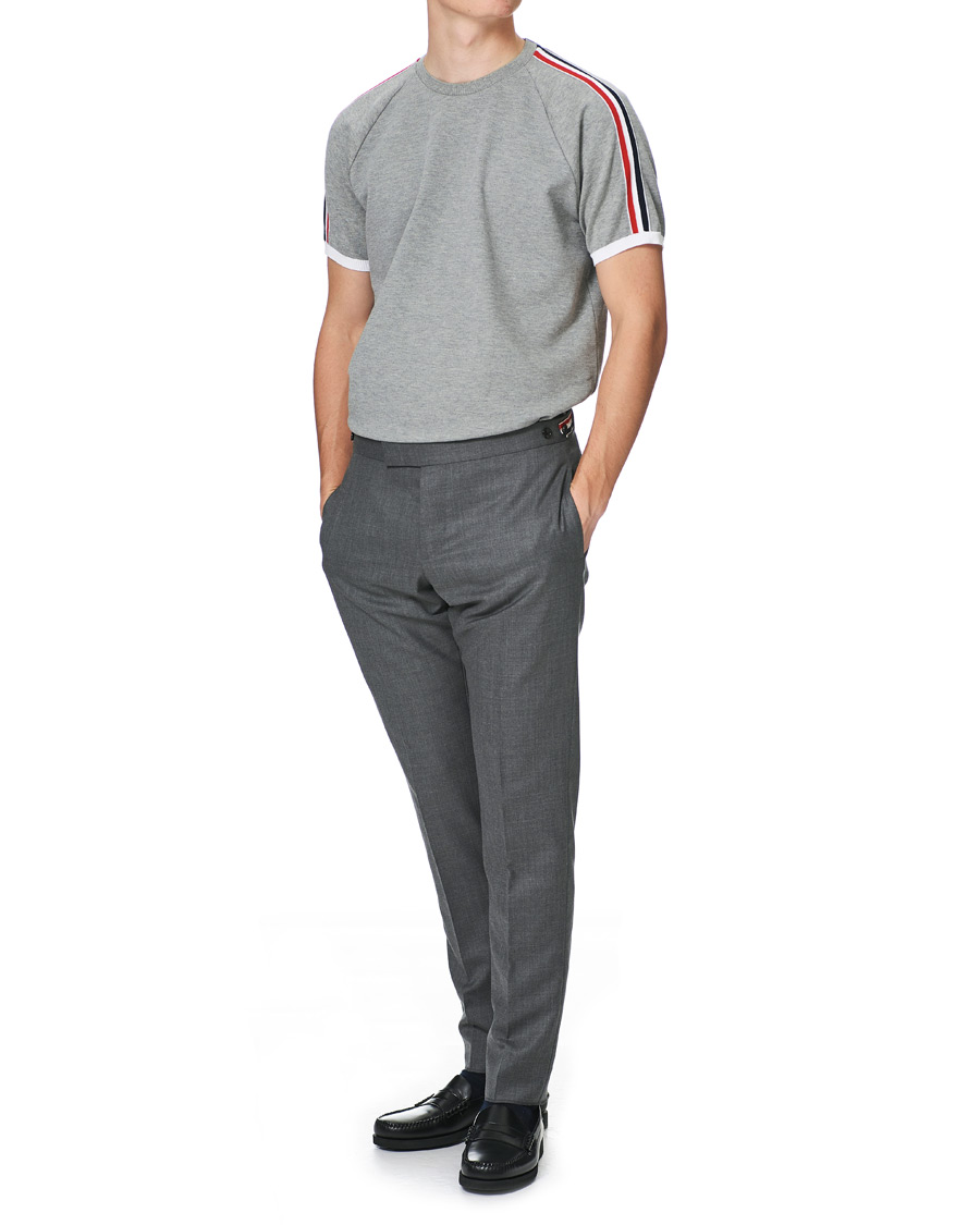 Herren | T-Shirts | Thom Browne | Raglan Sleeve T-Shirt Light Grey