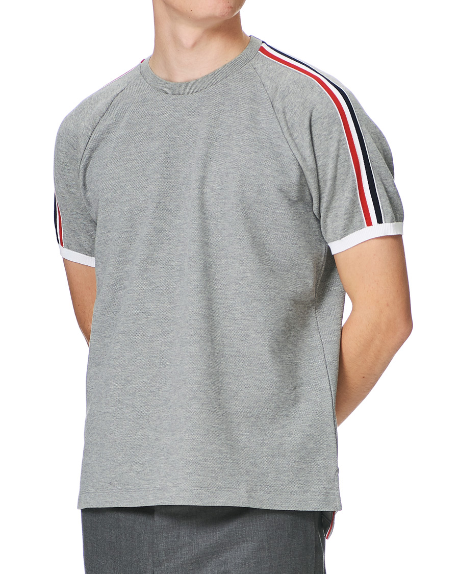 Herren | T-Shirts | Thom Browne | Raglan Sleeve T-Shirt Light Grey