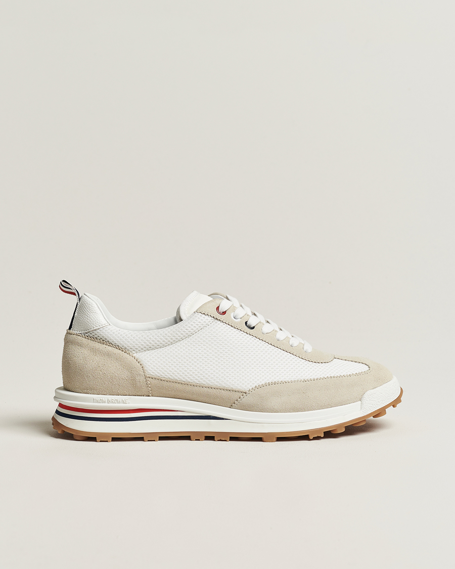 Herren | Sneaker | Thom Browne | Tech Runner Suede Sneakers White