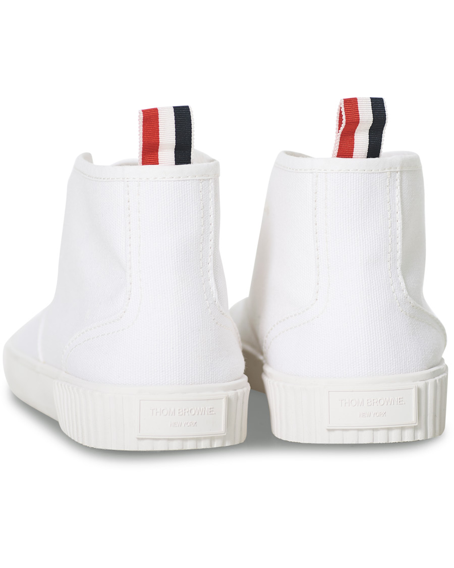 Herren | Thom Browne Mid-Top Heritage Trainers White | Thom Browne | Mid-Top Heritage Trainers White
