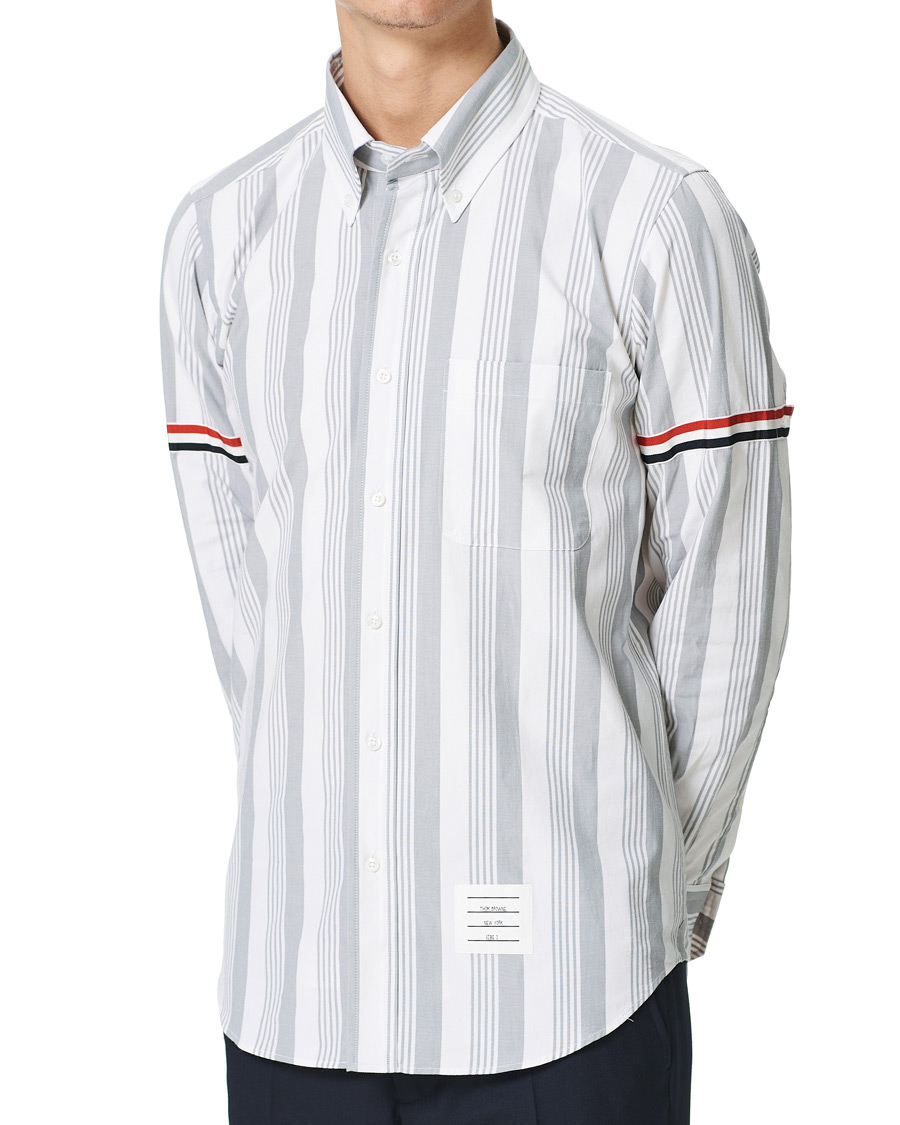Herren | Hemden | Thom Browne | Striped Shirt White/Grey