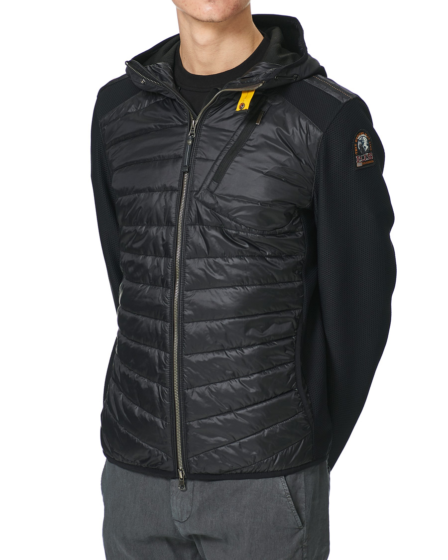 Herren | Pullover | Parajumpers | Nolan Mesh Hooded Hybrid Black