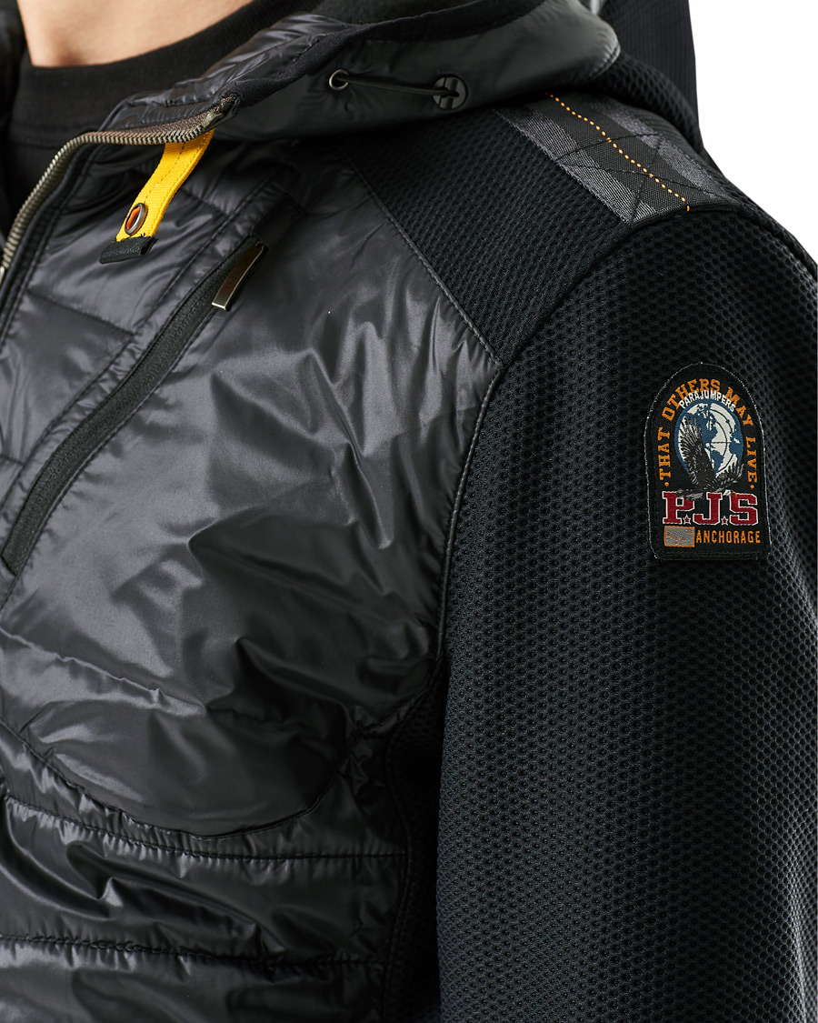 Herren | Pullover | Parajumpers | Nolan Mesh Hooded Hybrid Black