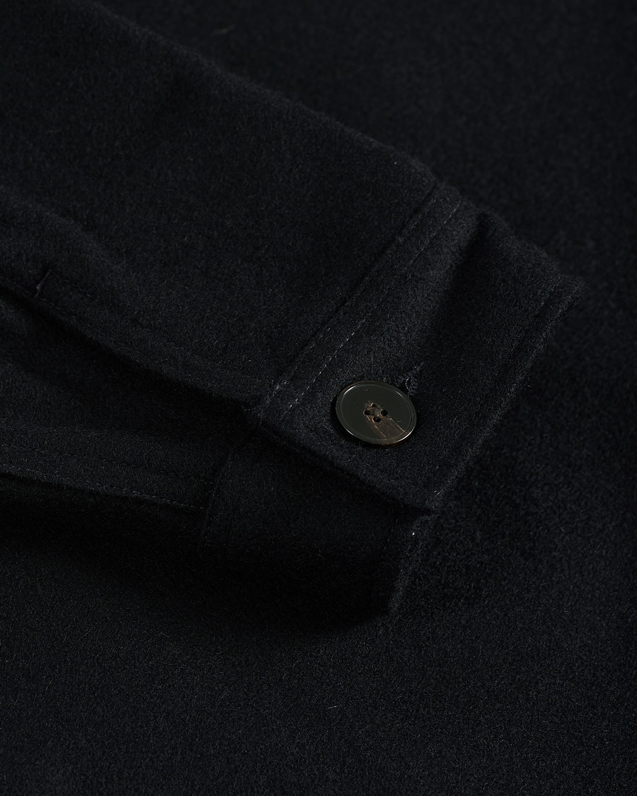 Herren | Hemden | A Day's March | Original Wool Overshirt Navy