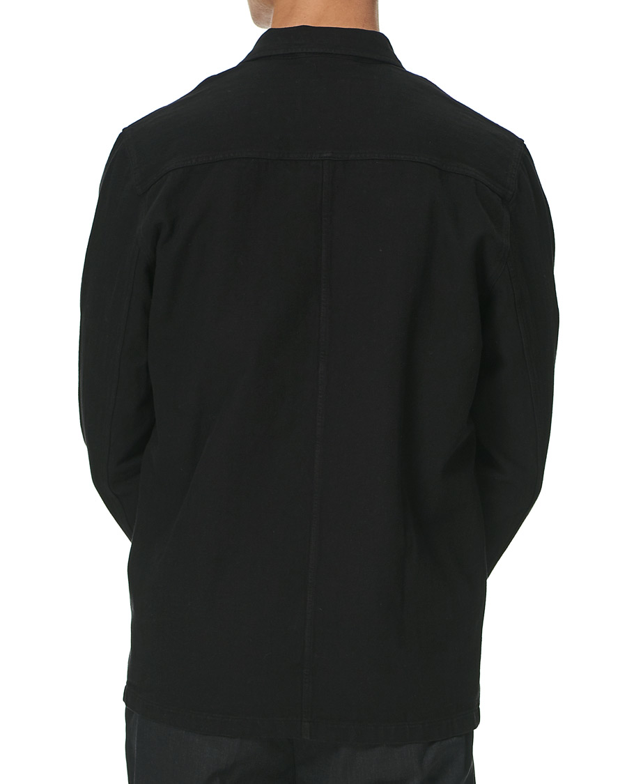Herren | Hemden | A Day's March | Original Herringbone Overshirt Black