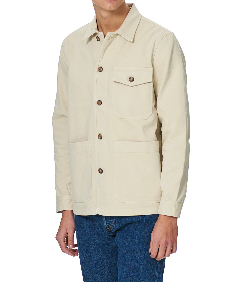 Herren | Hemden | A Day's March | Sturdy Twill Patch Pocket Overshirt Desert
