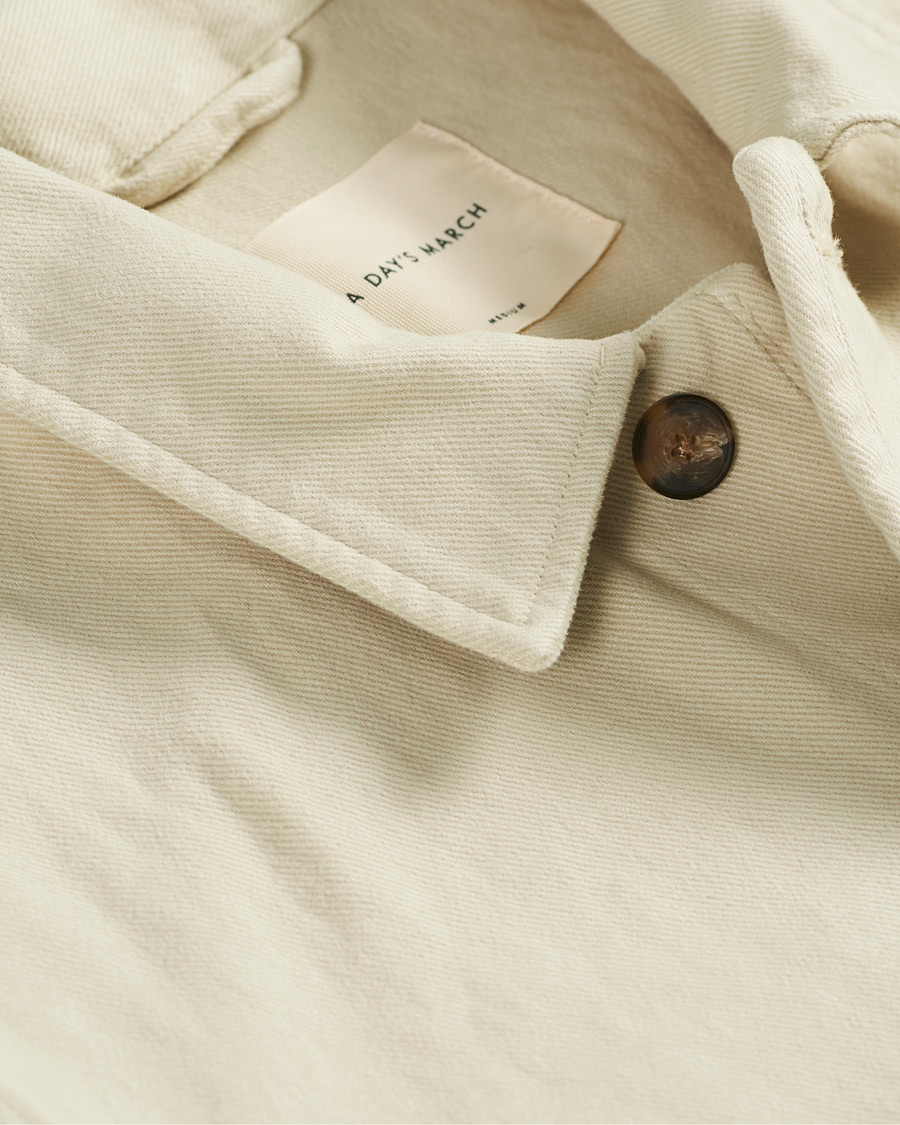 Herren | Hemden | A Day's March | Sturdy Twill Patch Pocket Overshirt Desert