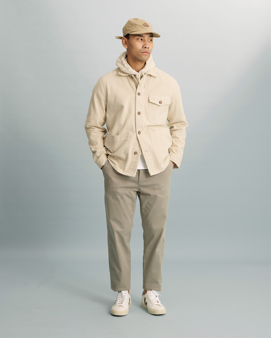 Herren | Hemden | A Day's March | Sturdy Twill Patch Pocket Overshirt Desert