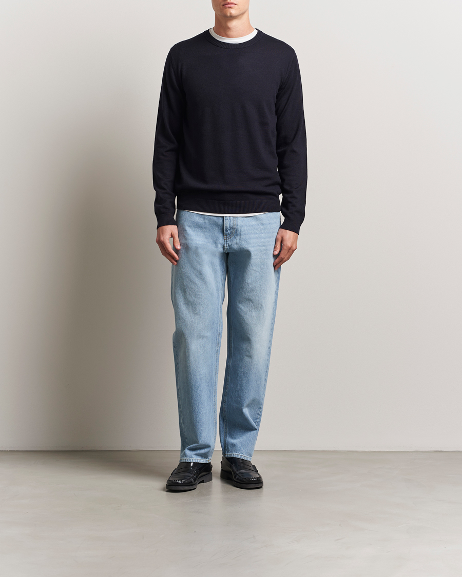 Herren | Pullover | A Day's March | Álagon Merino Crew Navy