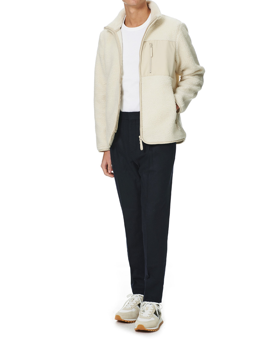 Herren | A Day's March | A Day's March | Granån Recycled Fleece Jacket Off White
