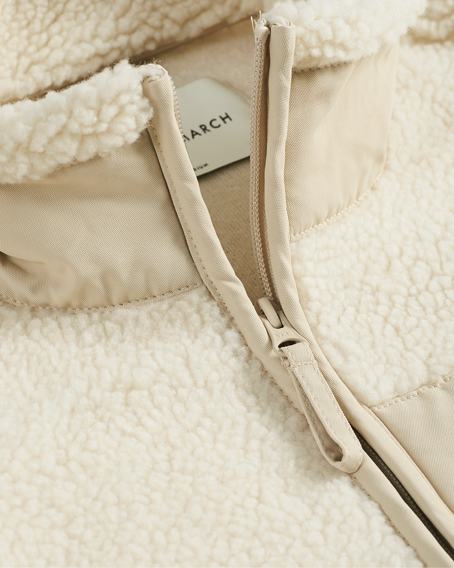Herren | Pullover | A Day's March | Granån Recycled Fleece Jacket Off White