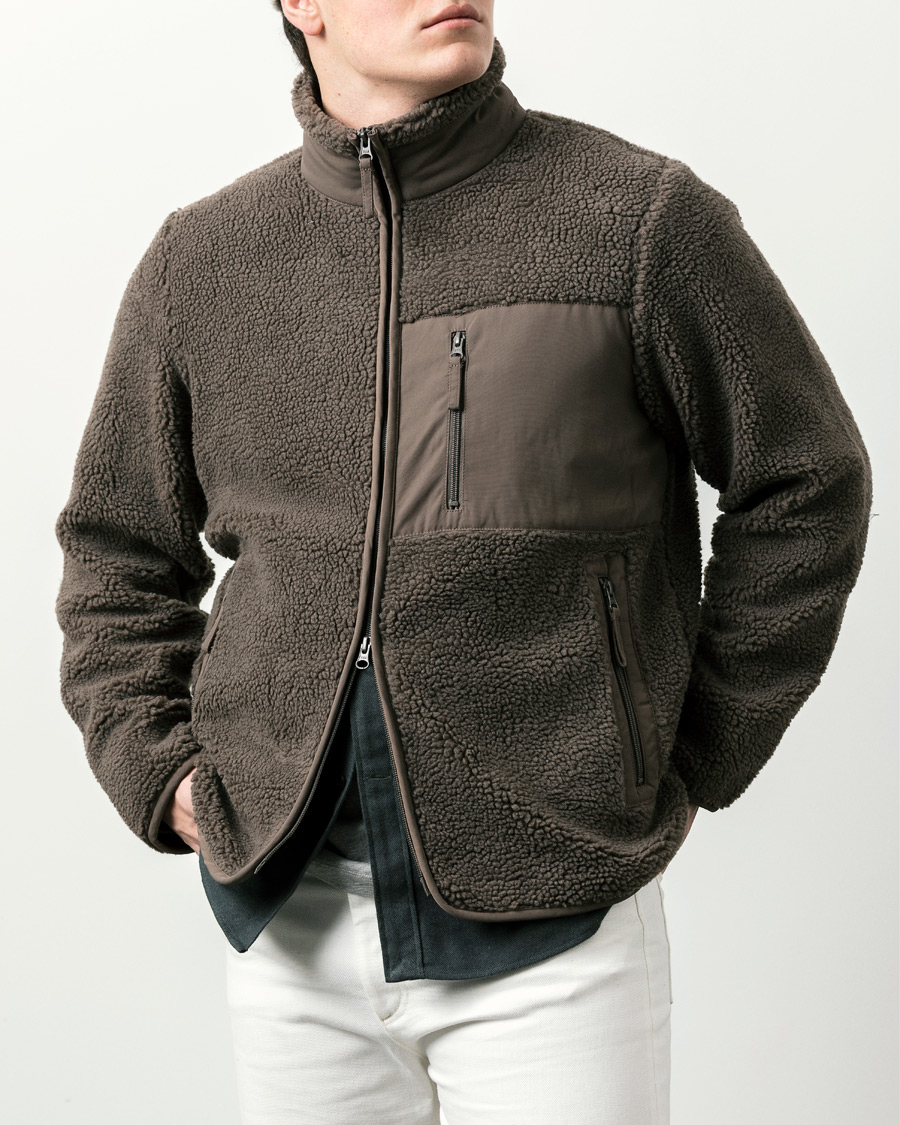 Herren | Pullover | A Day's March | Granån Recycled Fleece Jacket Mole