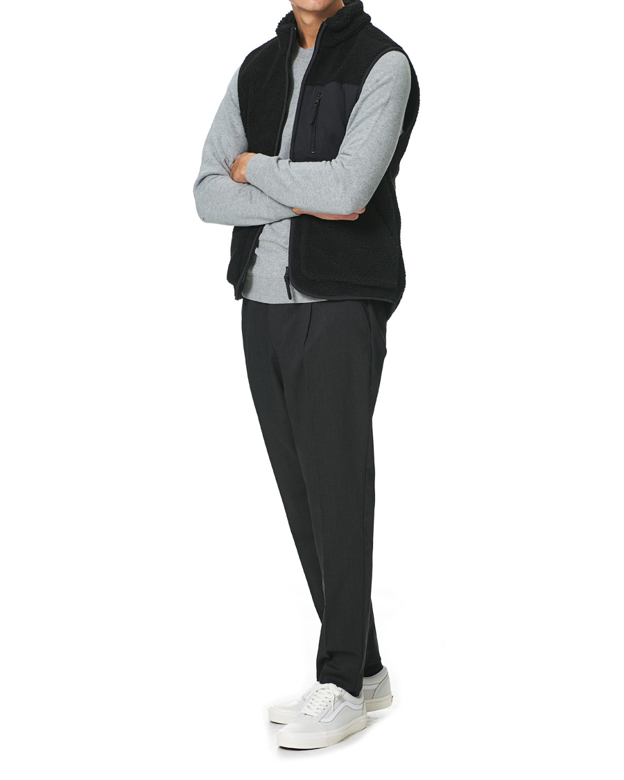 Herren | A Day's March | A Day's March | Arvån Recycled Fleece Vest Black