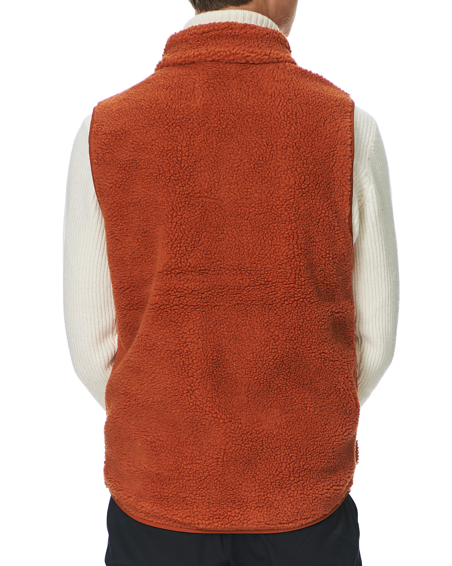 Herren | Pullover | A Day's March | Arvån Recycled Fleece Vest Faded Orange
